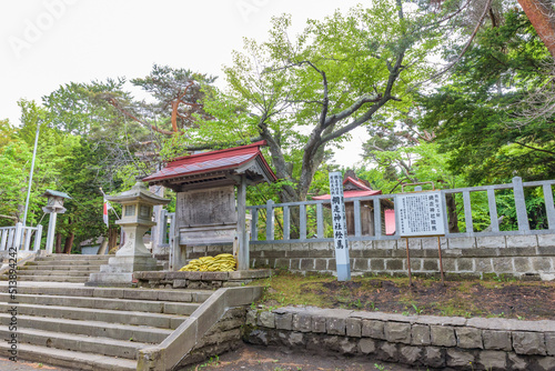 Abashiri Shrine in Abashiri City, Hokkaido, Japan.