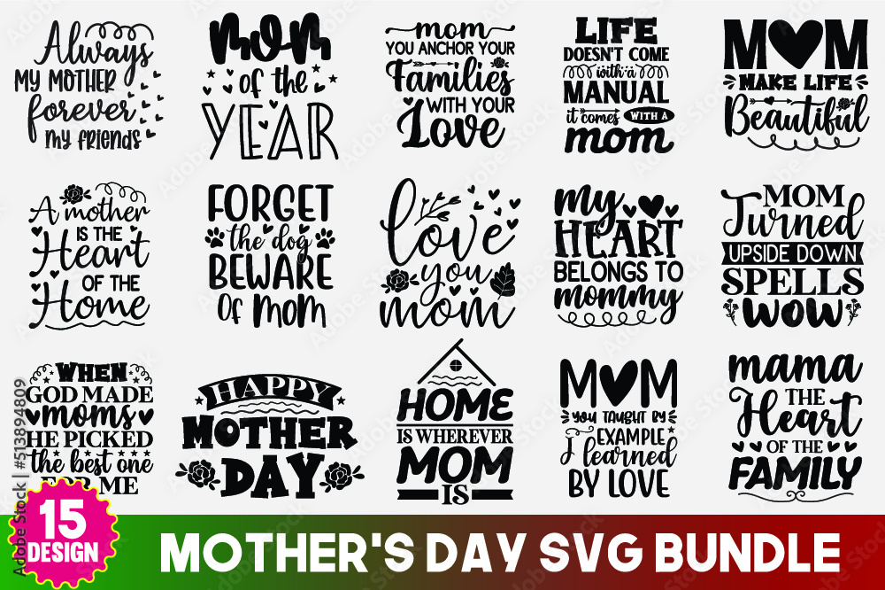 mother's day svg bundle