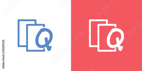 symbol Q letter logo vector design