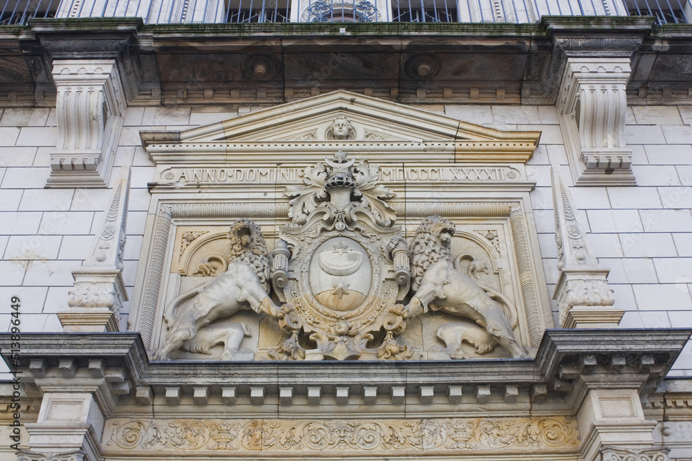 Fragment of City Hall (or Stadthaus) in Halle, Germany Fragment of City Hall (or Stadthaus) in Halle, Germany