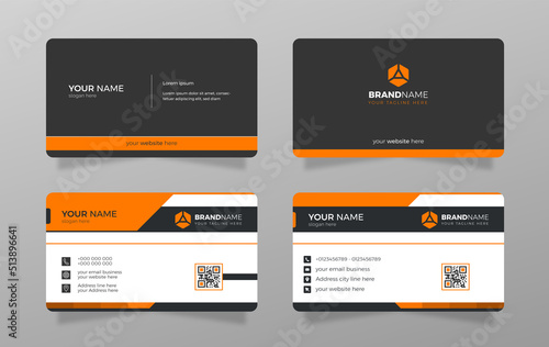 Corporate business card template design.
