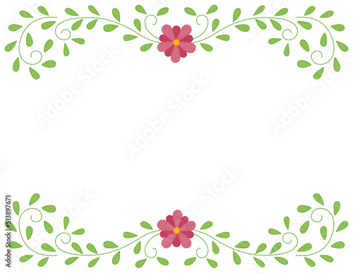 flowery border