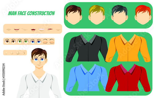 Man Face Construction