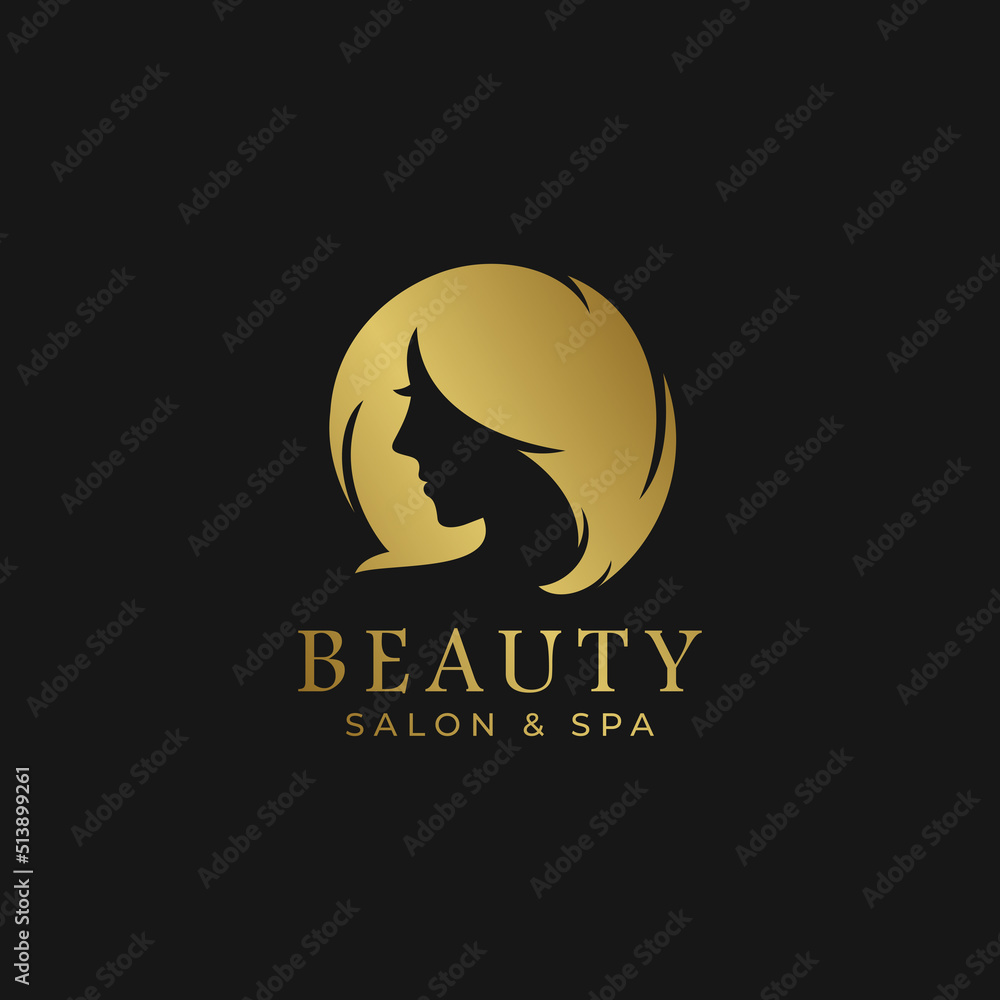 Beauty salon and spa logo vector Beauty salon and spa logo vector