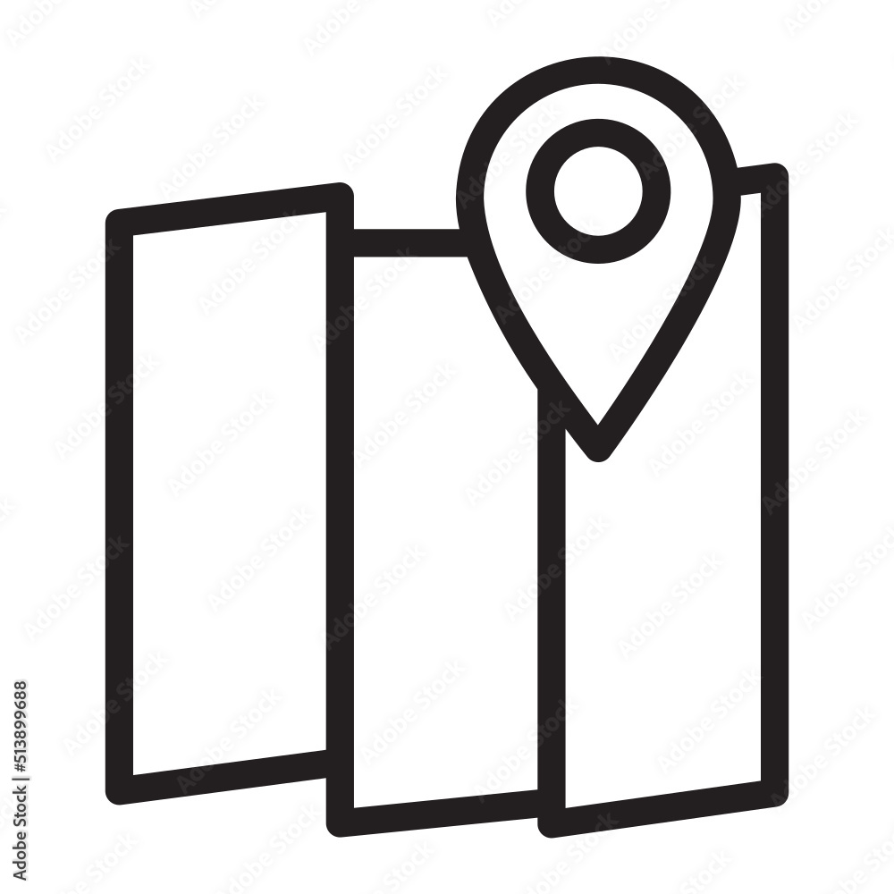 Map line icon Map line icon