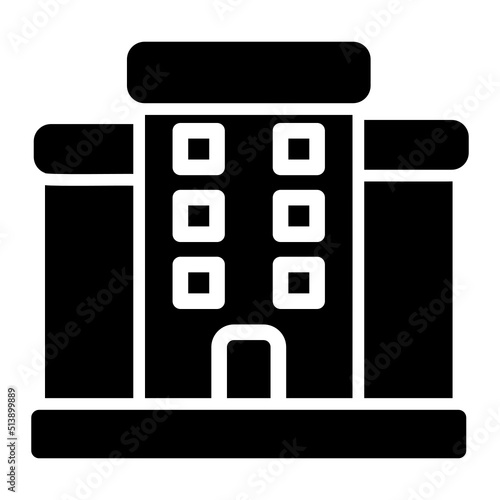 Hotel glyph icon