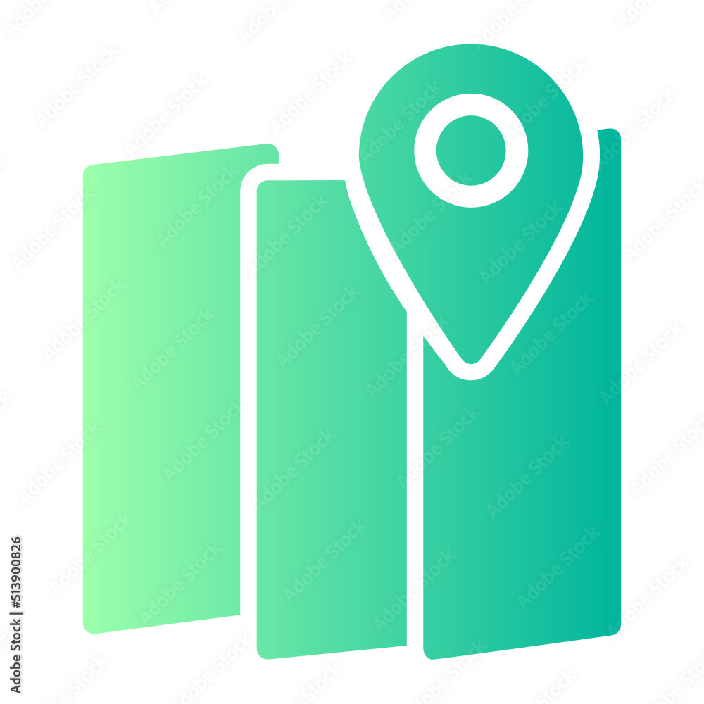 Map gradient icon Map gradient icon