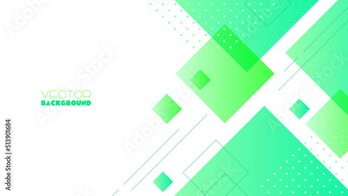 幾何学模様の背景　グリーン　ベクター素材	