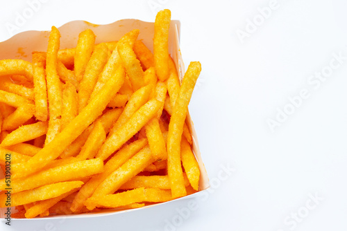 French fries with chili cheese powder