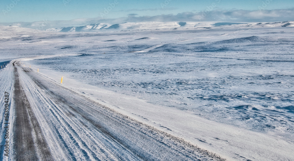 Snowy Roads, Westfjords, Iceland