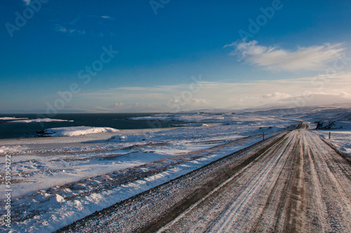 Snowy Roads, Westfjords, Iceland