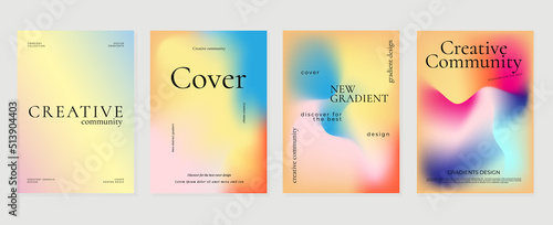 Abstract vibrant gradient background vector. Minimalist style cover template with shapes, colorful and liquid color. Modern wallpaper design perfect for social media, idol poster, photo frame.