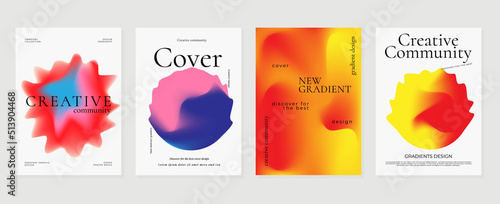 Abstract vibrant gradient background vector. Minimalist style cover template with shapes, colorful and liquid color. Modern wallpaper design perfect for social media, idol poster, photo frame.