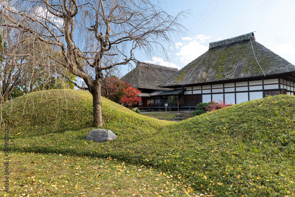 日本庭園と古民家 Stock Photo | Adobe Stock