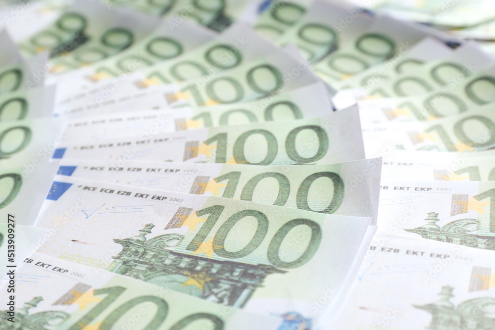 Euro banknotes as background, closeup. Money and finance Euro banknotes as background, closeup. Money and finance