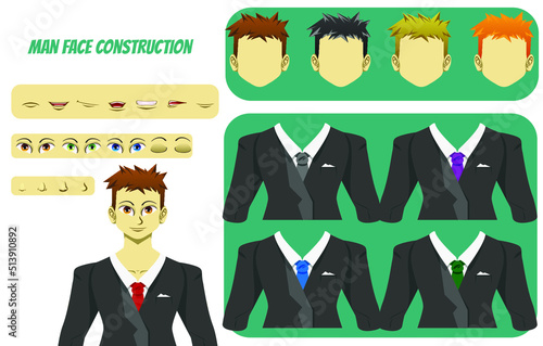 Man Face Construction