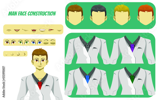Man Face Construction