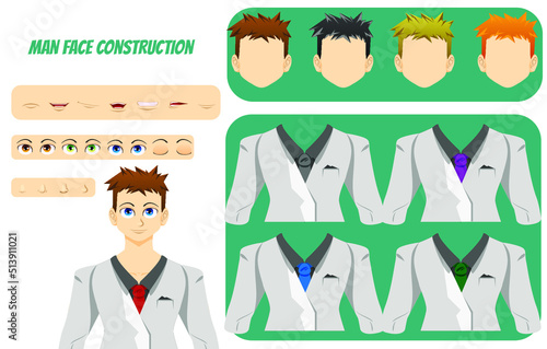 Man Face Construction