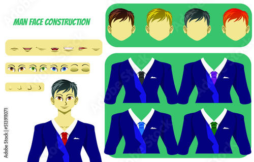 Man Face Construction