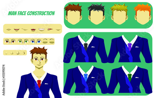 Man Face Construction