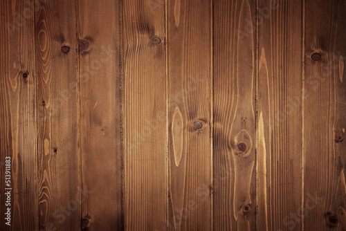 old planks of wood texture brown background