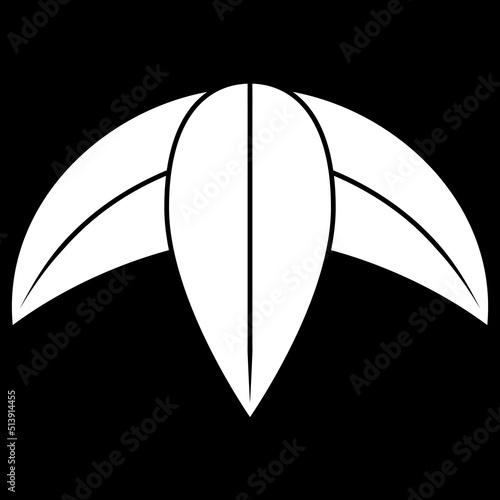 家紋です。三枚笹といいます。