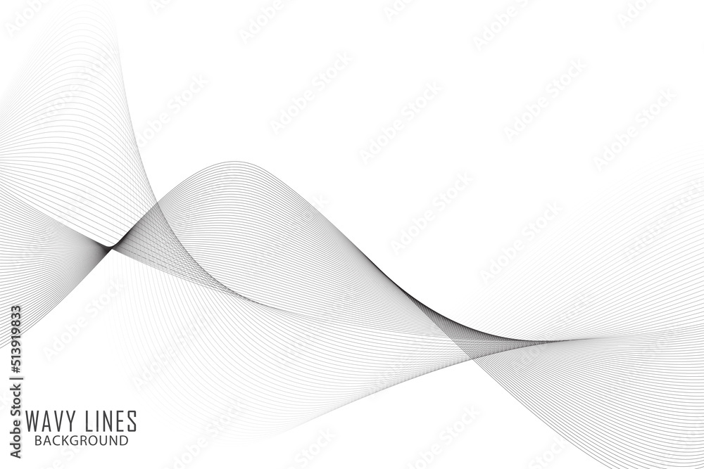 White abstract background design with wavy lines White abstract background design with wavy lines