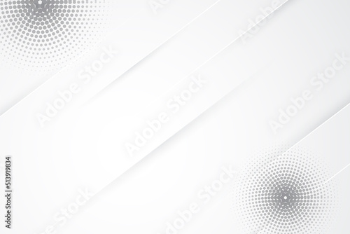 White abstract background design with wavy lines