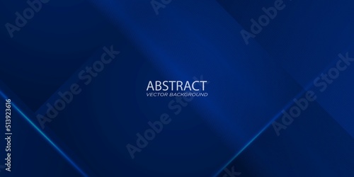 Modern geometry abstract background with dark blue background design. Vector Eps10