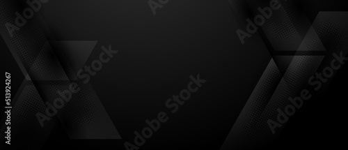 Modern Abstract Black Background With Elegant Elements Vector Illustration