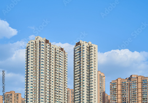 High-rise residential buildings in Chengdu  Sichuan  China