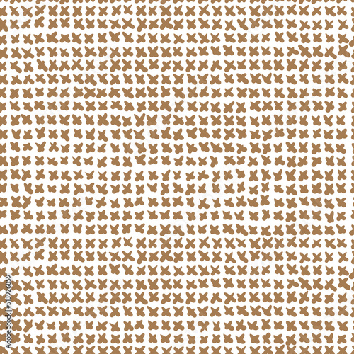 Cross stitch vector seamless pattern. Ethnic folk texture embroidery crosses stitches, textile or fabric print ornament.