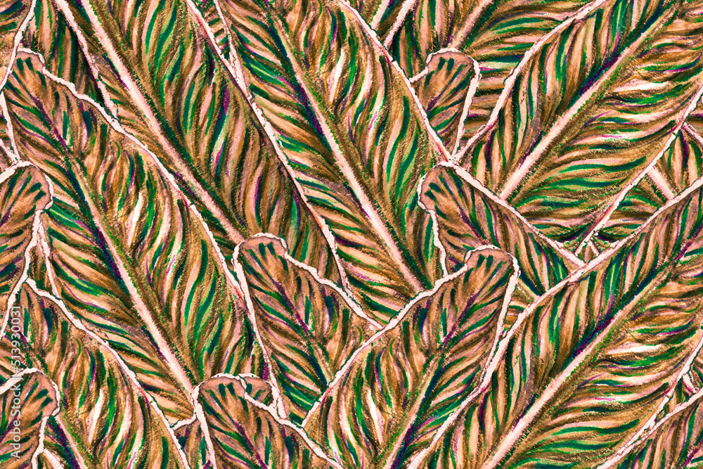 Bird of Paradise Seamless Pattern for Swimwear. Red and Purple Tropical Leaf Background. Large Polynesia Floral Print. Strelitzia Feminine Exotic Design.  Bird-of-Paradise Spring-Summer Tile