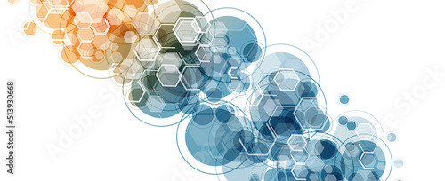 Abstract background of science and innovation technology.