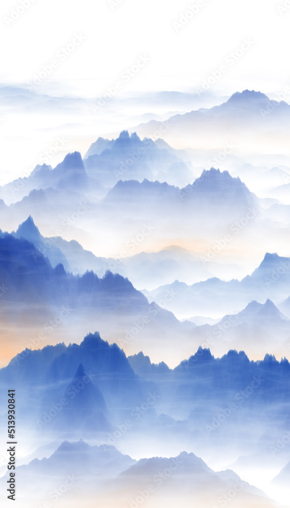 Fototapeta premium mountains and clouds