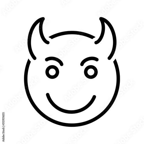 Black line icon for Evil