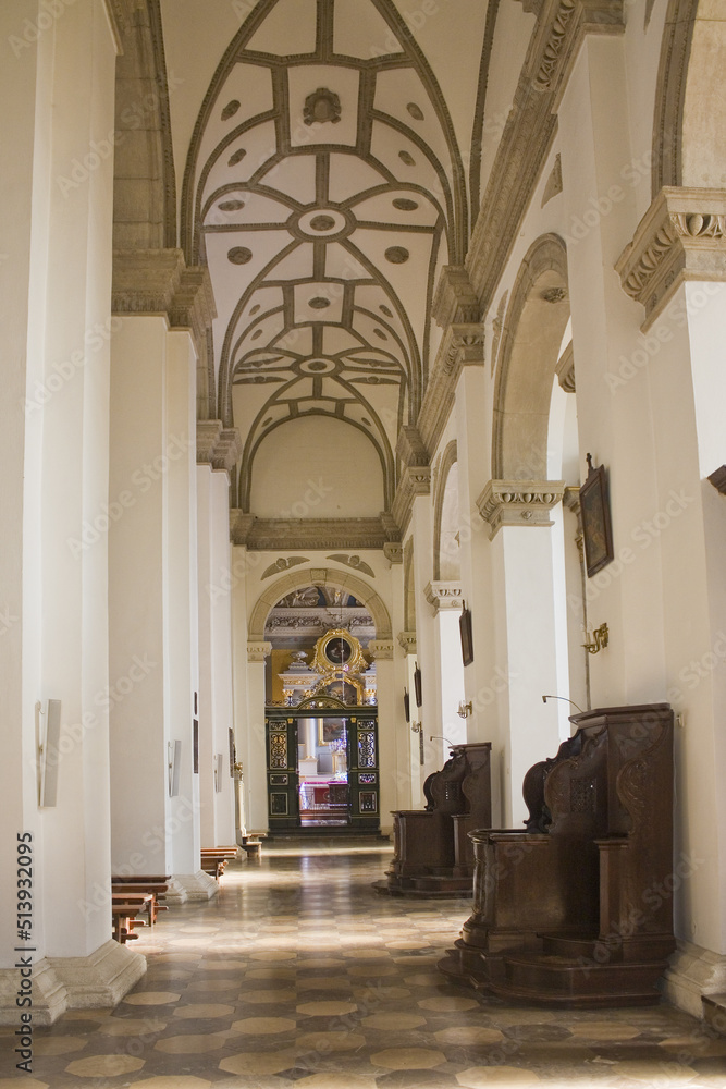  Interior of Cathedral of the Resurrection and St. Thomas the Apostle in Zamosc, Poland