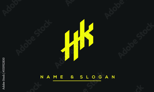 HK,  KH,  H,  K   Abstract  Letters  Logo  Monogram photo