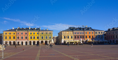 Building at Salt Market Square (Rynek Solny) in Old Town of Zamosc © Lindasky76