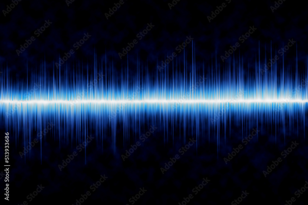 digital blue sound wave on black background. digital blue sound wave on black background.