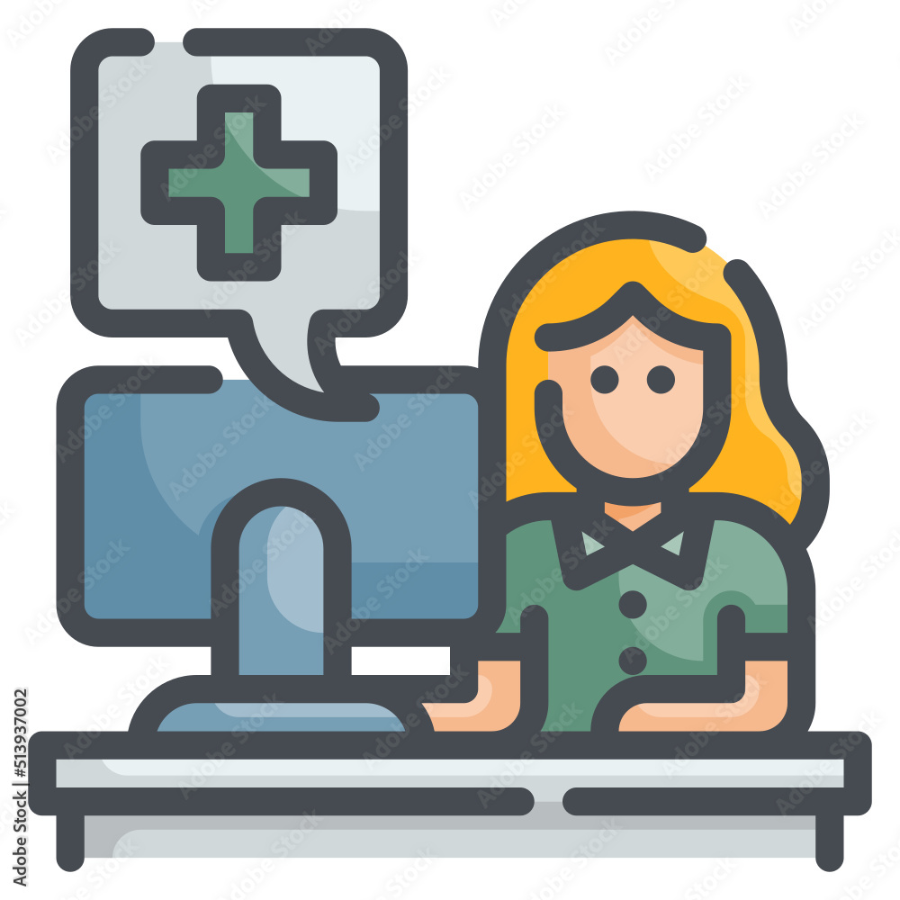 reception flat icon reception flat icon