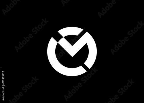 cm capital logo. letter cm capital business for company