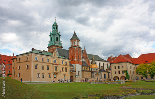 Wawel Castle in Krakow, Poland