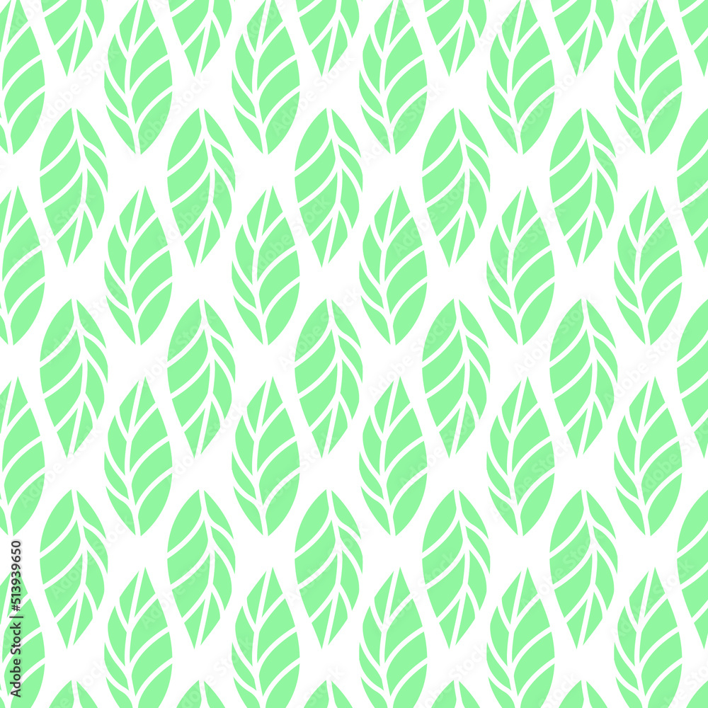 Fototapeta premium Seamless floral ornament pattern vector background