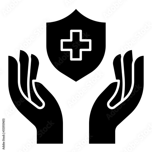 insurance glyph icon