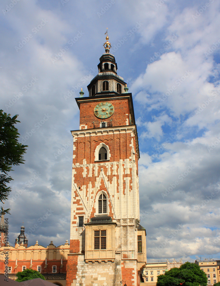 Tower on the on the Main Square of Krakow