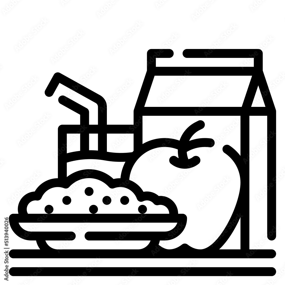 meal line icon meal line icon