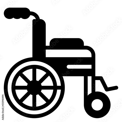 wheelchair glyph icon