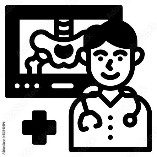 xray glyph icon