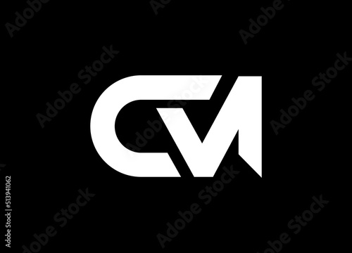 cm capital logo. letter cm capital business for company